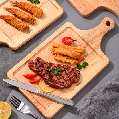 SOGA 40cm Rectangle Premium Wooden Oak Food Serving Tray Charcuterie Board Paddle Home Decor • LUZ-WodA026