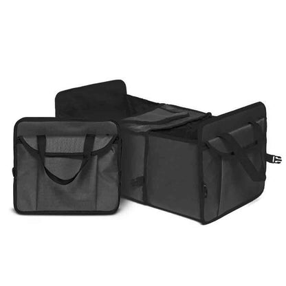 SOGA 2X Car Portable Storage Box Waterproof Oxford Cloth Multifunction Organizer Black • LUZ-CarStorageBoxBlackX2