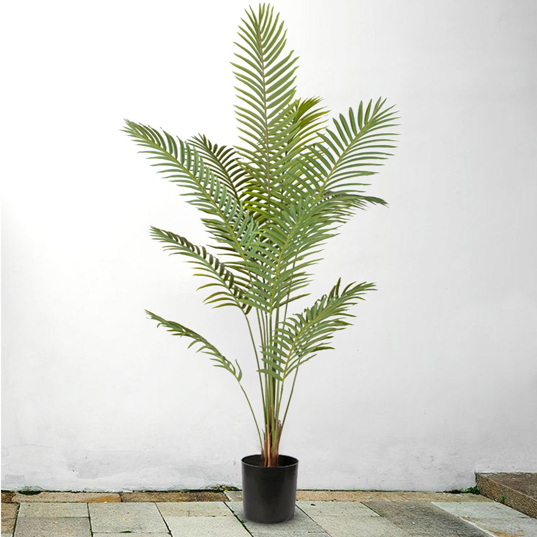 SOGA 4X 210cm Green Artificial Indoor Rogue Areca Palm Tree Fake Tropical Plant Home Office Decor • LUZ-APlantSWK21012X4