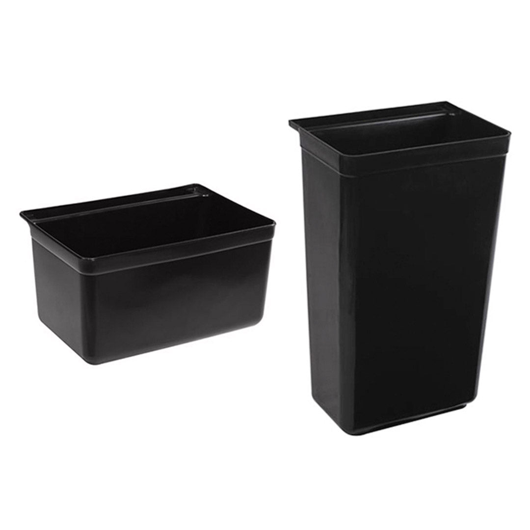 SOGA 2X 3 Tier Food Trolley Food Waste Cart w/ 2 Bin Food Utility Kitchen Large • LUZ-FoodCartRubbishWithWasteBinsLX2