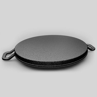 SOGA 30cm Ribbed Cast Iron Frying Pan Skillet Coating Steak Sizzle Platter • LUZ-ZPaiB7