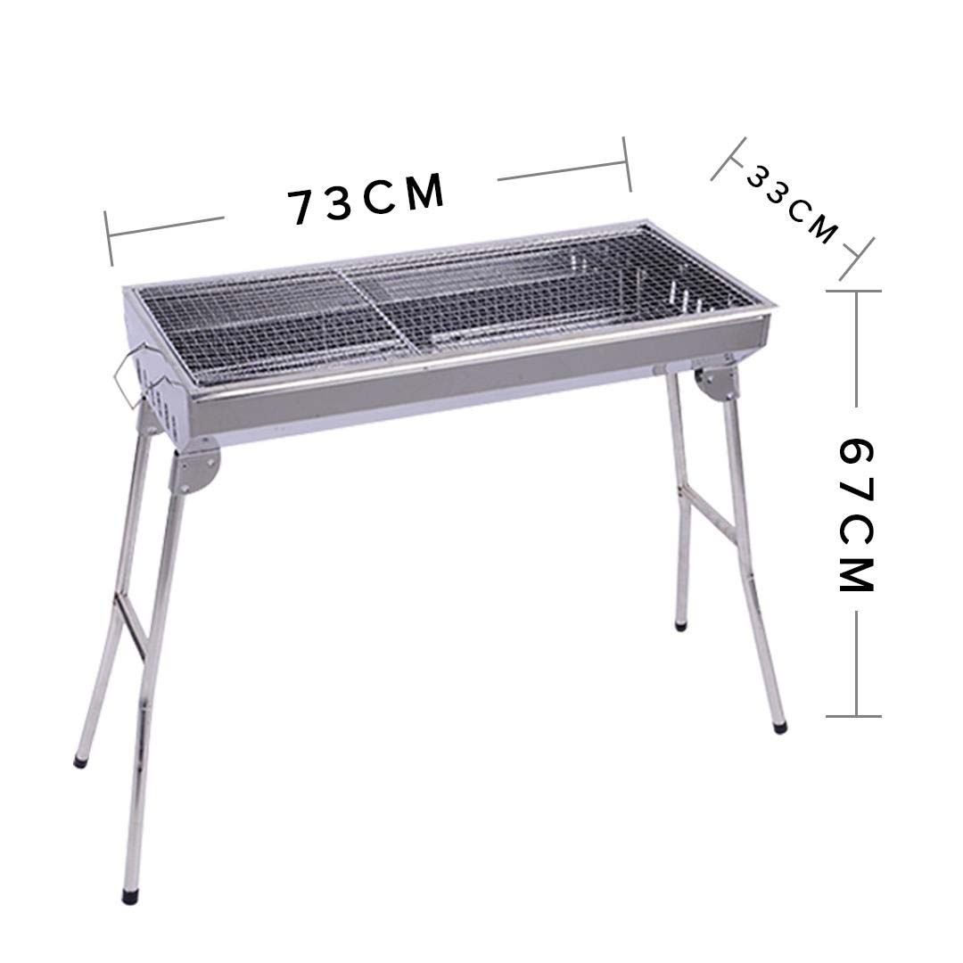 SOGA Skewers Grill Portable Stainless Steel Charcoal BBQ Outdoor 6-8 Persons • LUZ-SkewerCharcoalGrill