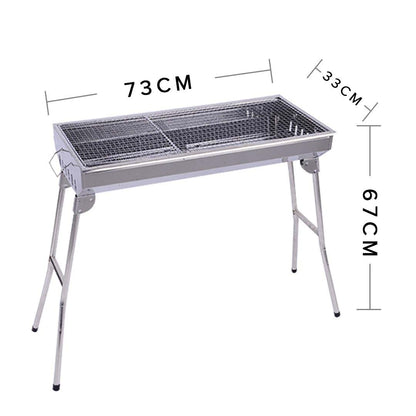SOGA Skewers Grill Portable Stainless Steel Charcoal BBQ Outdoor 6-8 Persons • LUZ-SkewerCharcoalGrill