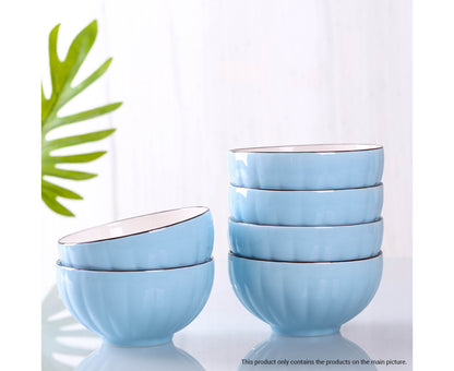 SOGA Blue Japanese Style Ceramic Dinnerware Crockery Soup Bowl Plate Server Kitchen Home Decor Set of 9 • LUZ-BowlG305