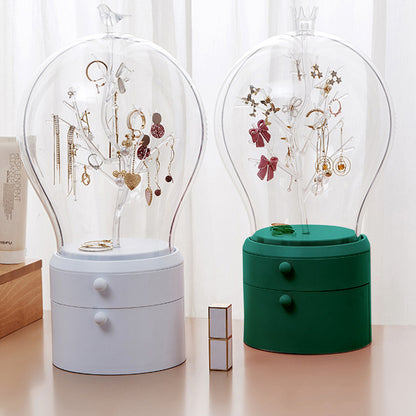 SOGA Green 360 Degree 2 Layered Jewelry Storage Box Waterproof Dustproof Accessories Organiser • LUZ-BathC908