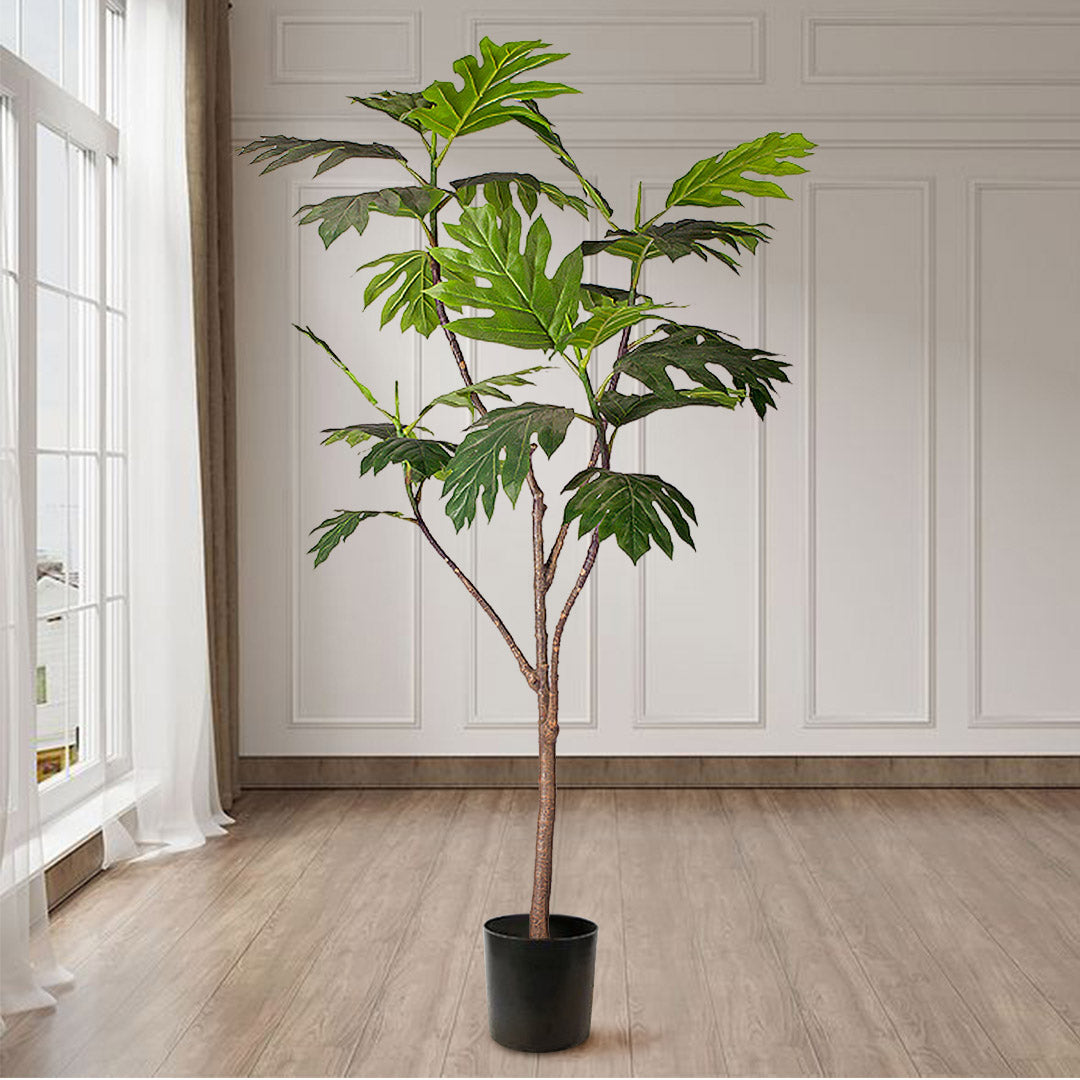 SOGA 2X 180cm Artificial Natural Green Split-Leaf Philodendron Tree Fake Tropical Indoor Plant Home Office Decor • LUZ-APlantMBS18026X2