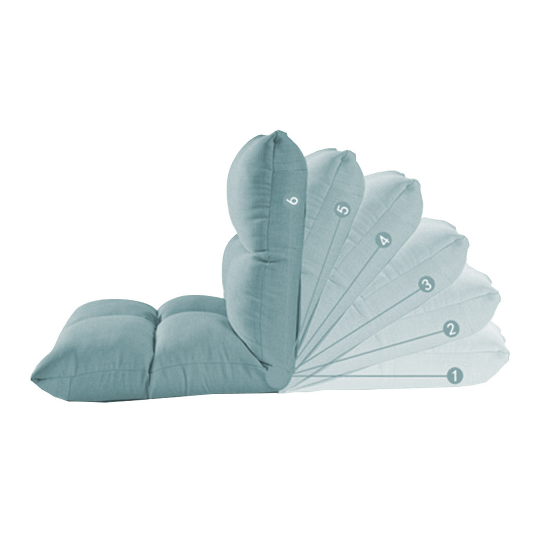 SOGA 2X Lounge Floor Recliner Adjustable Lazy Sofa Bed Folding Game Chair Mint Green • LUZ-LoungeFabricGreenX2