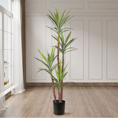 SOGA 4X 180cm Artificial Natural Green Dracaena Yucca Tree Fake Tropical Indoor Plant Home Office Decor • LUZ-APlantJL1804X4