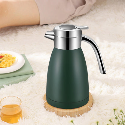 SOGA 2X 1.2L Stainless Steel Insulated Vacuum Flask Water Bottle Green • LUZ-WaterJug12GREX2