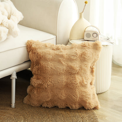 SOGA 2X 50cm Throw Pillow Coffee with Rabbit  Square Cushion for Living Room Home Decor • LUZ-FrenchCushion303X2