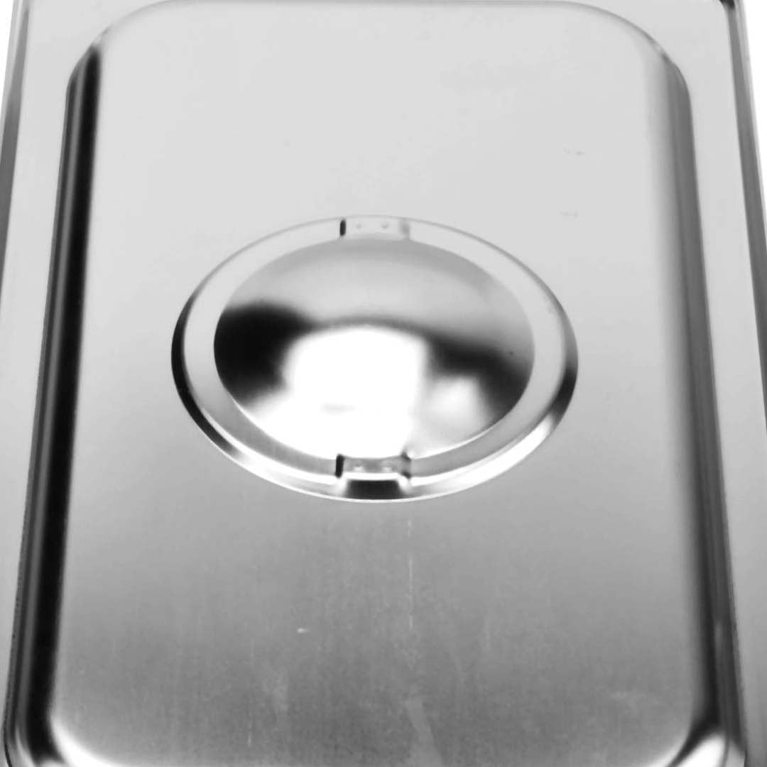 SOGA Gastronorm GN Pan Lid Full Size 1/3 Stainless Steel Tray Top Cover • LUZ-GP5503-JLID3F-X1
