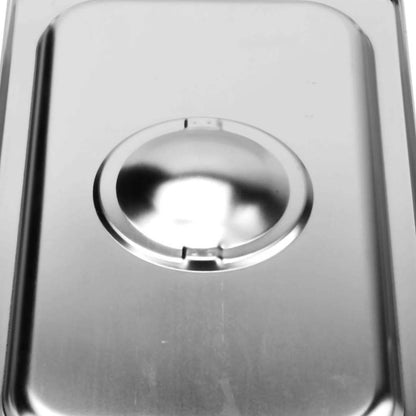SOGA Gastronorm GN Pan Lid Full Size 1/3 Stainless Steel Tray Top Cover • LUZ-GP5503-JLID3F-X1