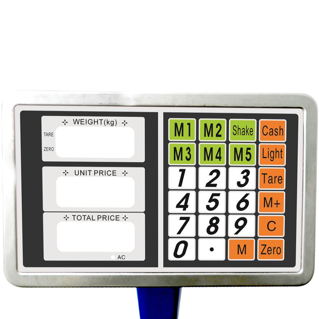 SOGA 4X 300kg Electronic Digital Platform Scale Computing Shop Postal Weight Blue • LUZ-300kgPlatformScalesBlueX4