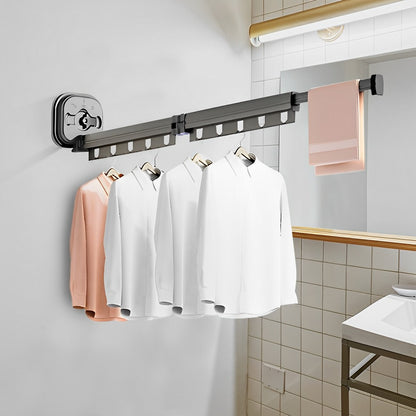 SOGA 2X  93.2cm Wall-Mounted Clothing Dry Rack Retractable Space-Saving Foldable Hanger • LUZ-BSXPGKQ04X2