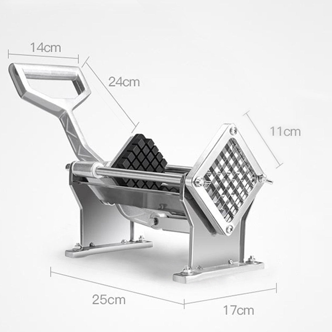 SOGA Stainless Steel Potato Cutter Commercial-Grade French Fry and Fruit/Vegetable Slicer with 3 Blades • LUZ-PotatoCutterManual
