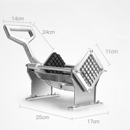 SOGA Stainless Steel Potato Cutter Commercial-Grade French Fry and Fruit/Vegetable Slicer with 3 Blades • LUZ-PotatoCutterManual