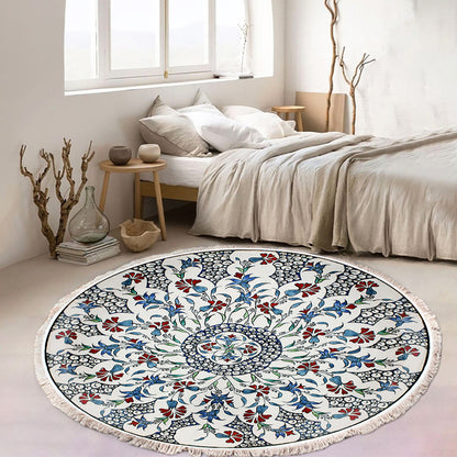SOGA 2X 120cm Mandala Round Area Thick Anti-slip Doormat, Home Decor • LUZ-CarpetXLS11X2