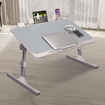 SOGA 70X45cm Grey Small Laptop Bed Portable Foldable Study Table Adjustable • LUZ-BedTableA13