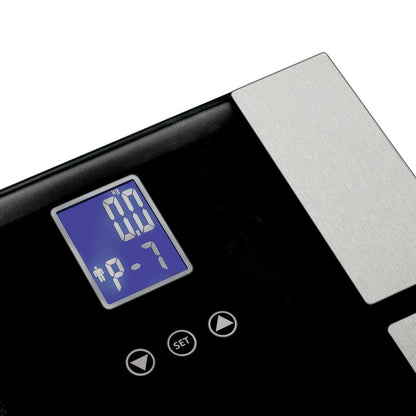 SOGA 2X Digital Electronic LCD Bathroom Body Fat Scale Weighing Scales Weight Monitor Black LUZ-BodyFatScale1302BlackX2