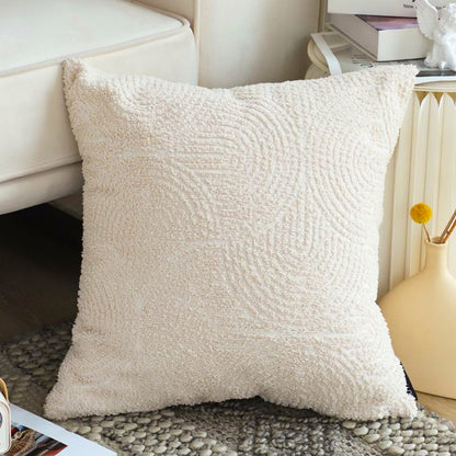 SOGA 50cm Beige Internet Celebrity 3D Arched Raised Pattern Throw Pillow • LUZ-FrenchCushion215
