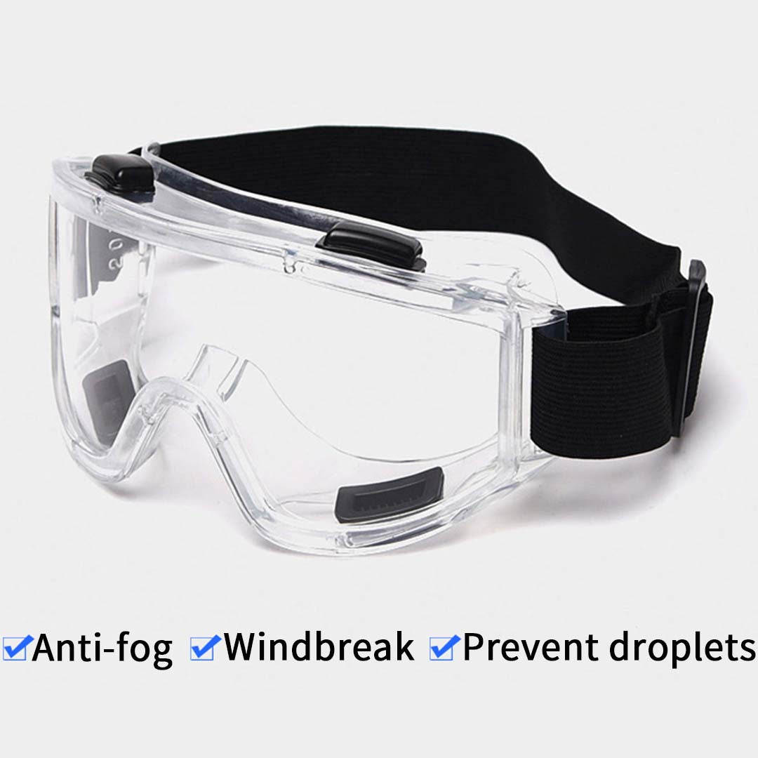 Clear Protective Eye Glasses Safety Windproof Lab Goggles Eyewear • LUZ-GogglesX1