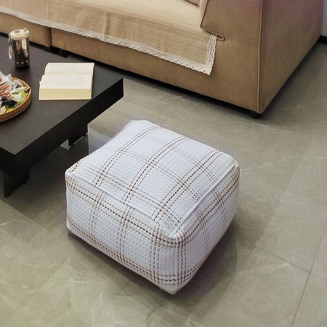 SOGA 50cm Pouf Soft Polyester Cotton Pillow with EPP Particle Insert Home Decor • LUZ-Pouffe622X2