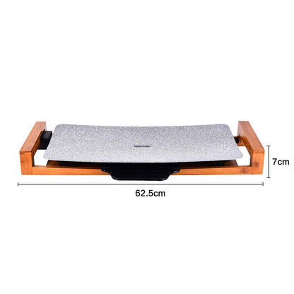 SOGA Electric Ceramic BBQ Grill Non-stick Surface Hot Plate for Indoor & Outdoor Stone • LUZ-ElectricGrillPlateCeramicStone