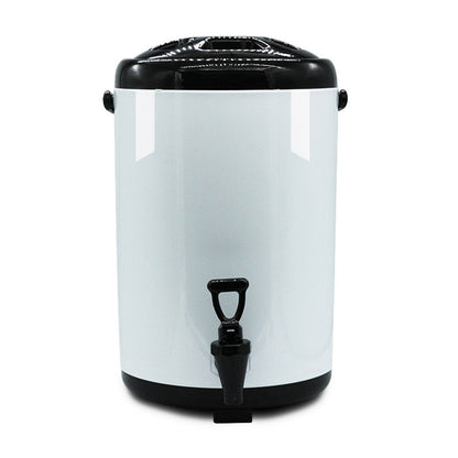 SOGA 2X 8L Stainless Steel Insulated Milk Tea Barrel Hot and Cold Beverage Dispenser Container with Faucet White • LUZ-VICDispenser8LWHTX2