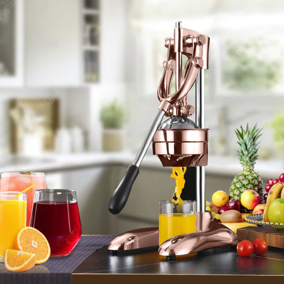 SOGA Stainless Steel Manual Juicer Hand Press Juice Extractor Squeezer Lemon Orange Citrus Gold • LUZ-JuicerStainlessSteel122