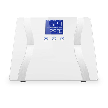 SOGA 2X Digital Body Fat Scale Bathroom Scales Weight Gym Glass Water LCD Pink/White • LUZ-BodyFatScalePNK-WHT