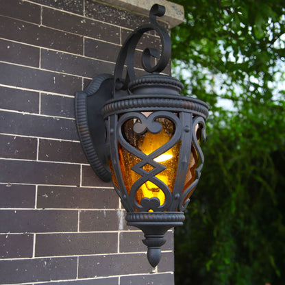 Vintage Lantern 2X 57cm Outdoor Antique Bronze Wall Sconce Classic Rustic Exterior Light Fixture • LUZ-Lamp301LgeX2