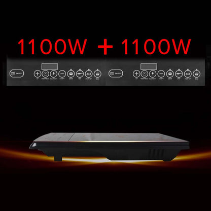 SOGA 2X Cooktop Portable Induction LED Electric Double Duo Hot Plate Burners Cooktop Stove • LUZ-ElectricCooktopDoubleX2
