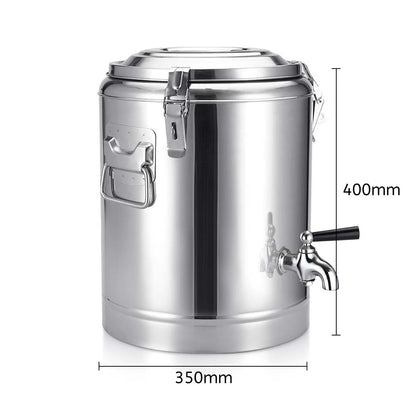 SOGA 2X 30L Stainless Steel Insulated Stock Pot Dispenser Hot & Cold Beverage Container With Tap • LUZ-InsulatedPotwTap3103X2
