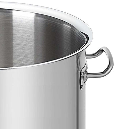 SOGA Stainless Steel 130L No Lid Brewery Pot With Beer Valve 55*55cm • LUZ-BreweryPotSS2791-JPOT