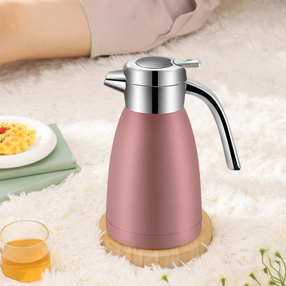 SOGA 1.2L Stainless Steel Insulated Vacuum Flask Water Bottle Pink • LUZ-WaterJug12PNK