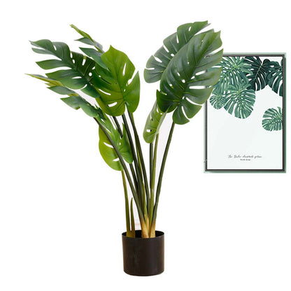 SOGA 2X 93cm Artificial Indoor Potted Turtle Back Fake Decoration Tree Flower Pot Plant • LUZ-APlantFHGP9308X2