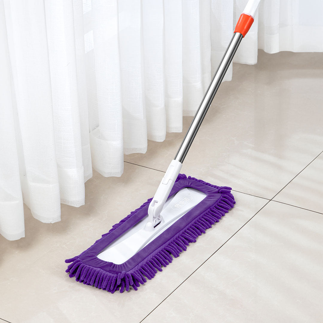 SOGA 60x12 Microfiber Flat Mop Floor Cleaning Pads Rotating Dust Remover 3 Color • LUZ-Mop3Co50