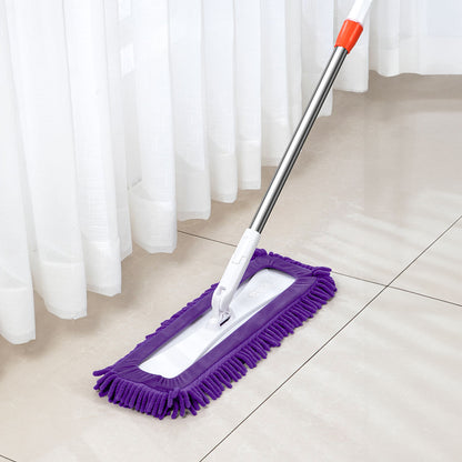 SOGA 60x12 Microfiber Flat Mop Floor Cleaning Pads Rotating Dust Remover 3 Color • LUZ-Mop3Co50