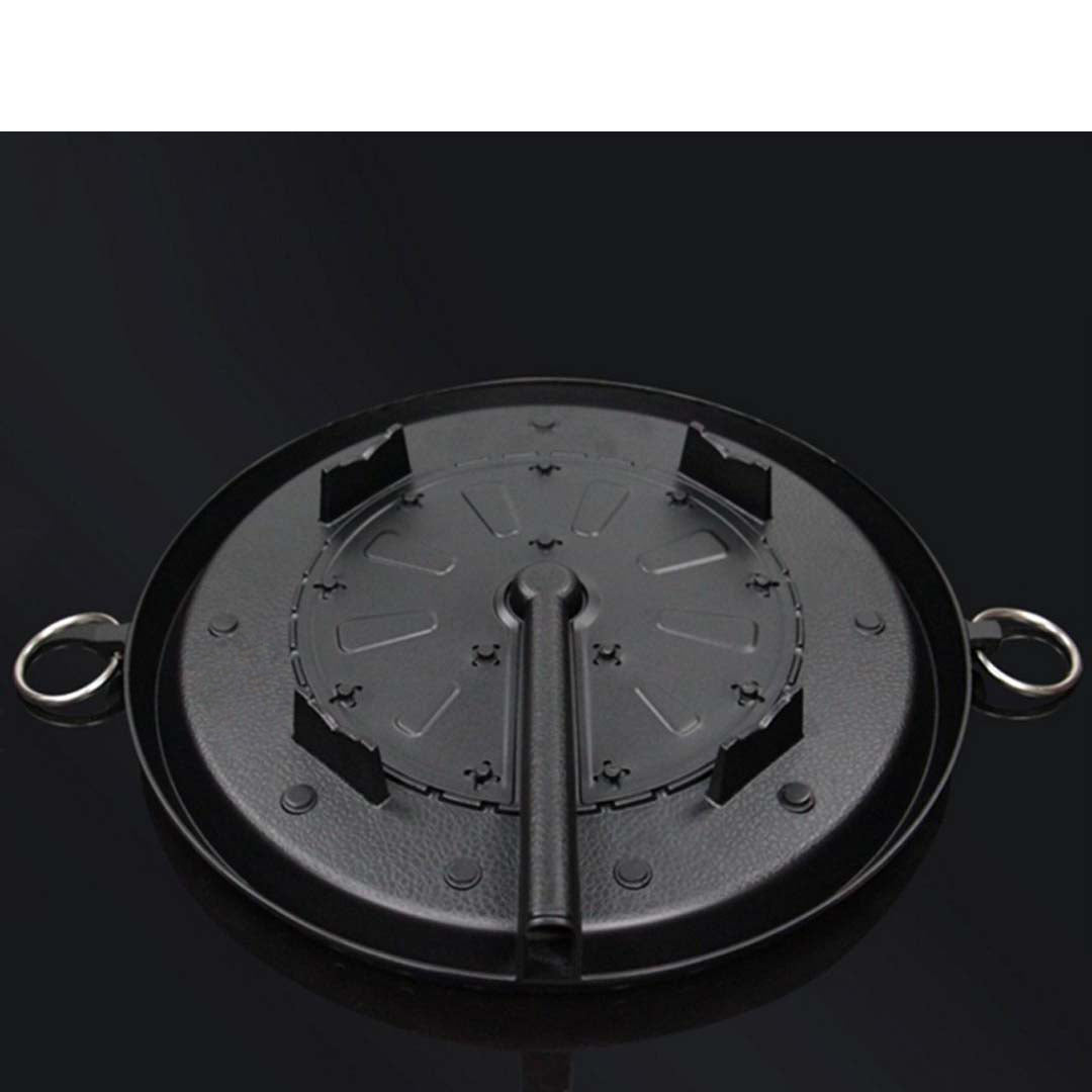 SOGA 2X Portable Korean BBQ Butane Gas Stove Stone Grill Plate Non Stick Coated Round • LUZ-StoneBBQPlateRoundX2