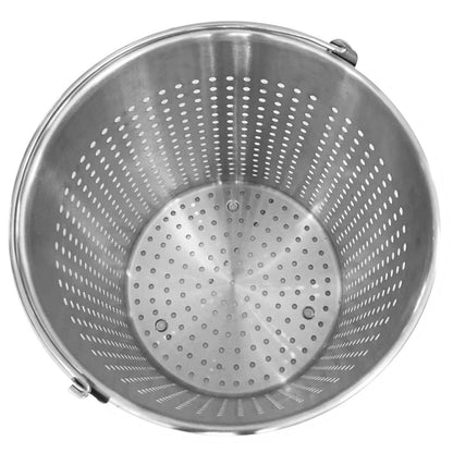 SOGA 2X 98L 18/10 Stainless Steel Perforated Stockpot Basket Pasta Strainer with Handle • LUZ-PastaInsert3906X2