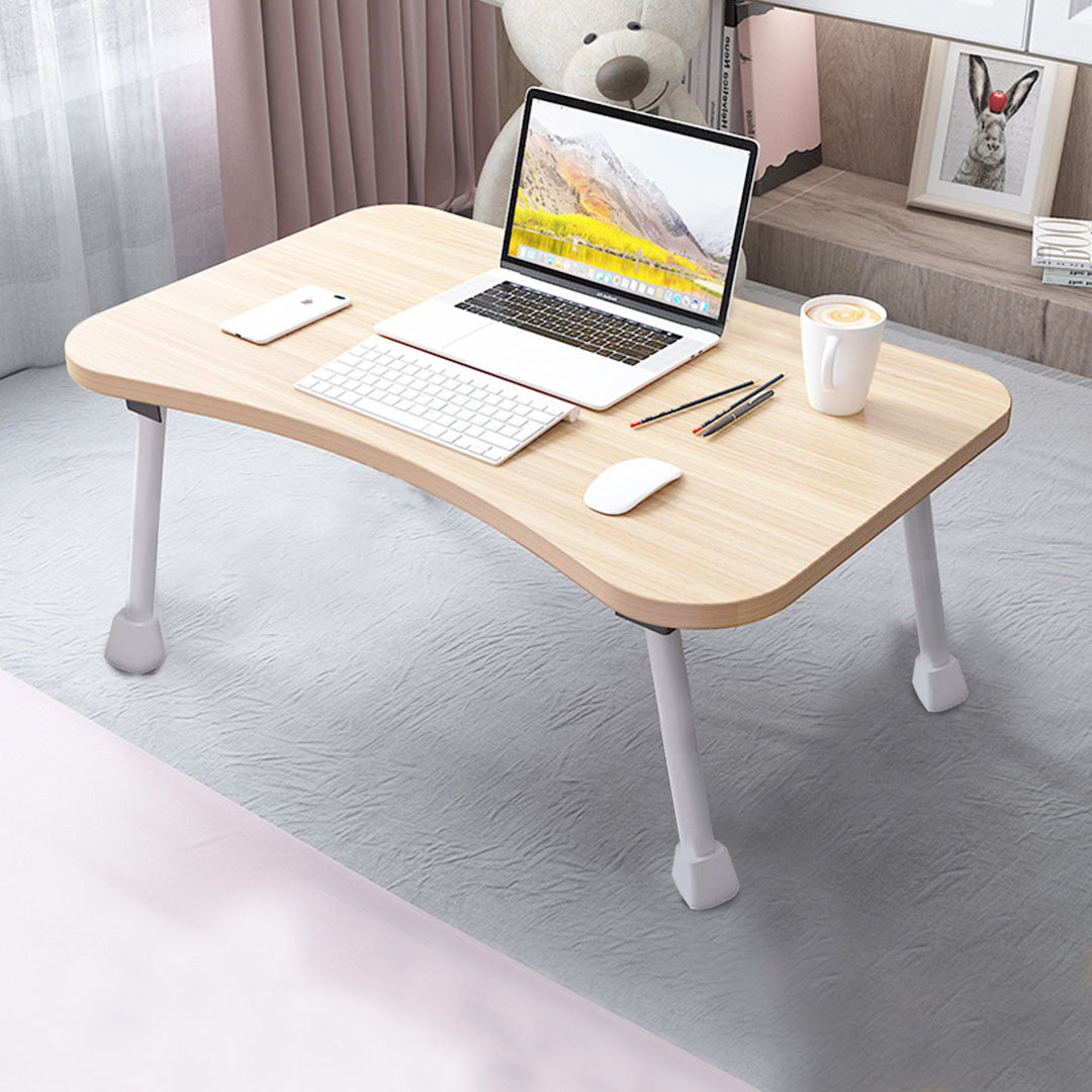 SOGA 2X Beige Portable Bed Table Adjustable Foldable Bed Sofa Study Table Laptop Mini Desk Breakfast Tray Home Decor • LUZ-BedTableA04X2