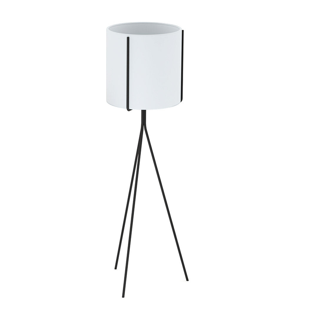 SOGA 4X 70cm Tripod Flower Pot Plant Stand with White Flowerpot Holder Rack Indoor Display • LUZ-FPotH70WHTX4