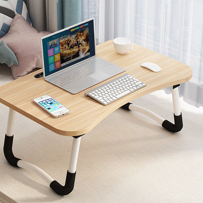 SOGA Walnut Portable Bed Table Adjustable Foldable Bed Sofa Study Table Laptop Mini Desk with Notebook Stand Card Slot Holder Home Decor • LUZ-BedTableG42