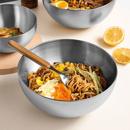 SOGA 15cm Elegant Silver Salad Bowl with Model 201 A Versatile Kitchen Essential • LUZ-VICSoupPot39