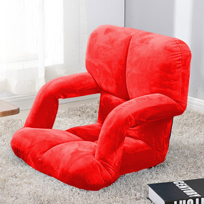 SOGA 2X Foldable Lounge Cushion Adjustable Floor Lazy Recliner Chair with Armrest Red • LUZ-LoungeKidRedX2