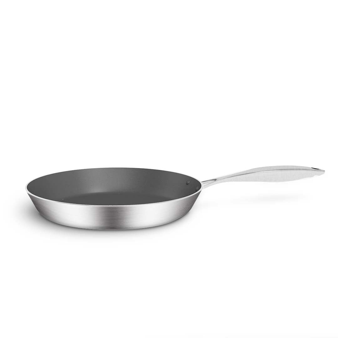 SOGA 4X Stainless Steel Fry Pan Frying Pan Induction FryPan Non Stick Interior Skillet • LUZ-Fry69707274