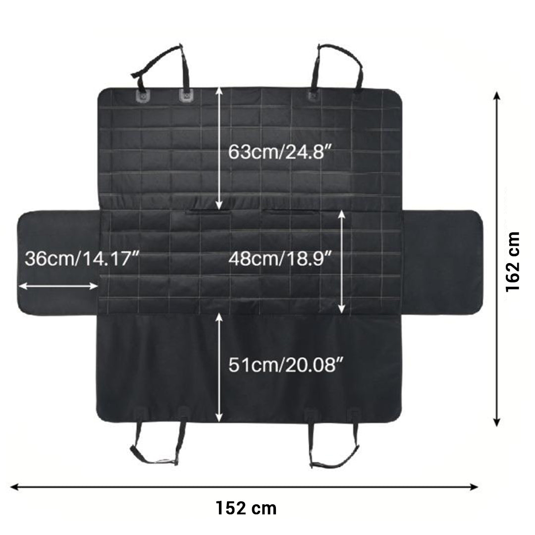 SOGA Luxury Car Trunk Pet Mat Boot Cargo Liner Waterproof Seat Cover Protector Hammock Non-Slip Pet Travel Essentials • LUZ-CarPetBag052