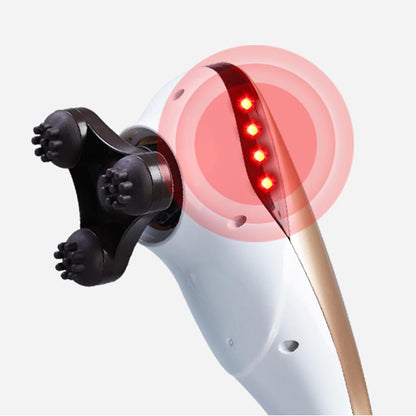 SOGA 6 Heads Portable Handheld Massager Soothing Stimulate Blood Flow Shoulder Gold • LUZ-Massager837AGold