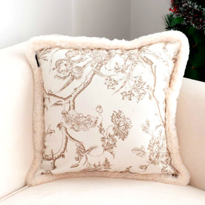 SOGA 50cm Light Luxury French Style Printed Plush Pillow Set Throw Pillow • LUZ-FrenchCushion207