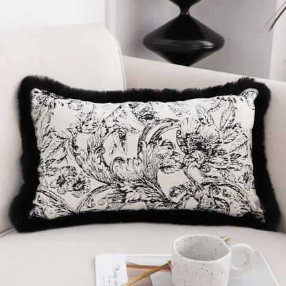 SOGA 2X 35cm Elegant Decorative Luxury Victorian Rose French Embroidery Throw Pillow • LUZ-FrenchCushion224X2